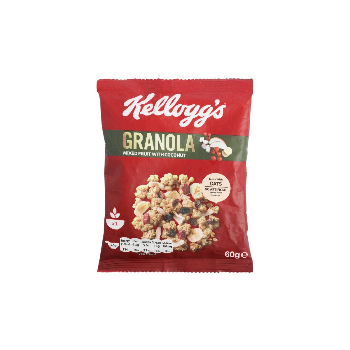 Kellogg's Granola Mixed Fruits With Coconut 60gm