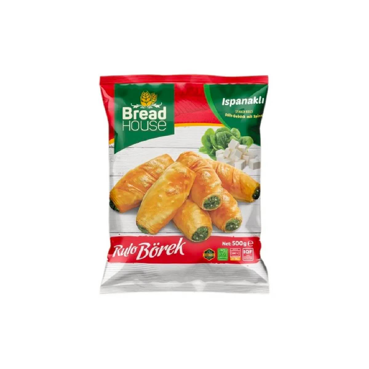 Turkish Bread House Roll Borek with Spinach & Cheese (Ispanakli Peynirli) 500g