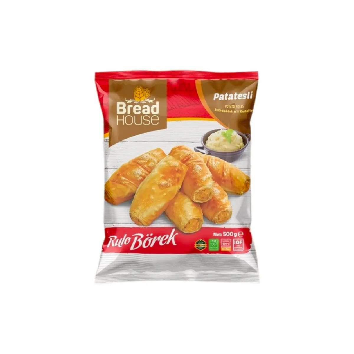Turkish Bread House Roll Borek with Potato (Patatesli Rulo Borek) 500g
