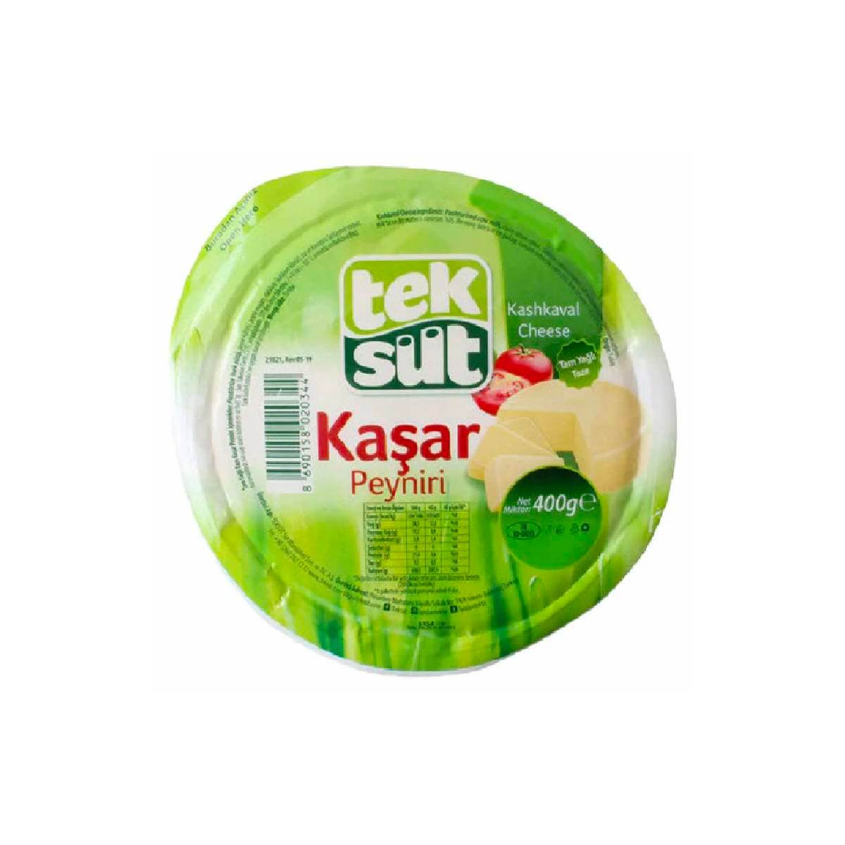 Turkish Tek Sut Kashkaval Cheese (Taze Kasar Peyniri) 400g