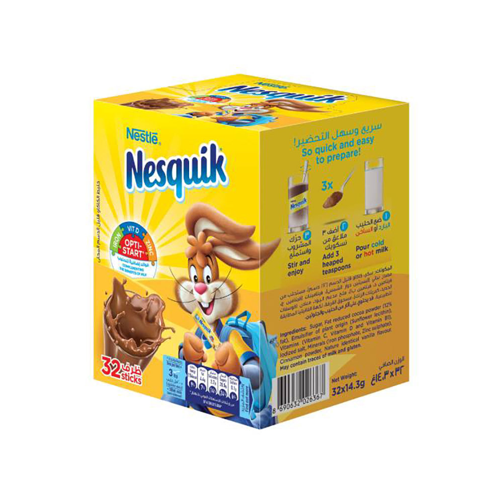 Nesquik Chocolate Milk Powder 14.3Gx32s