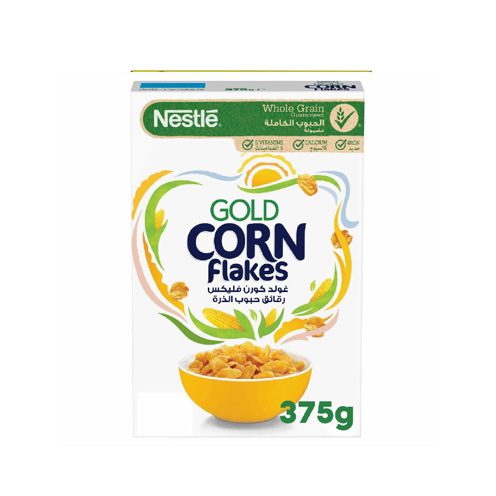 Nestle Gold Corn Flakes Breakfast Cereal 375G