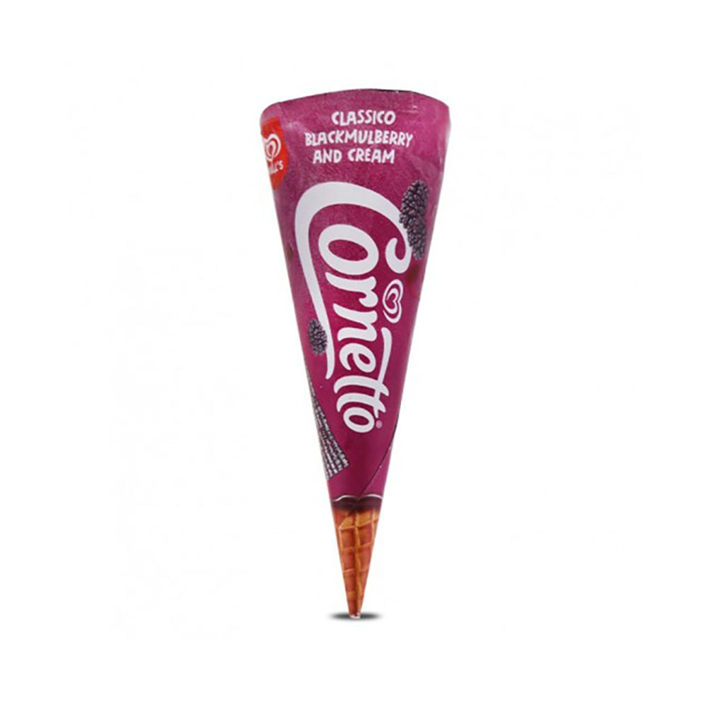 Cornetto Ice Cream Cone Clssc Black Mulberry 125ml
