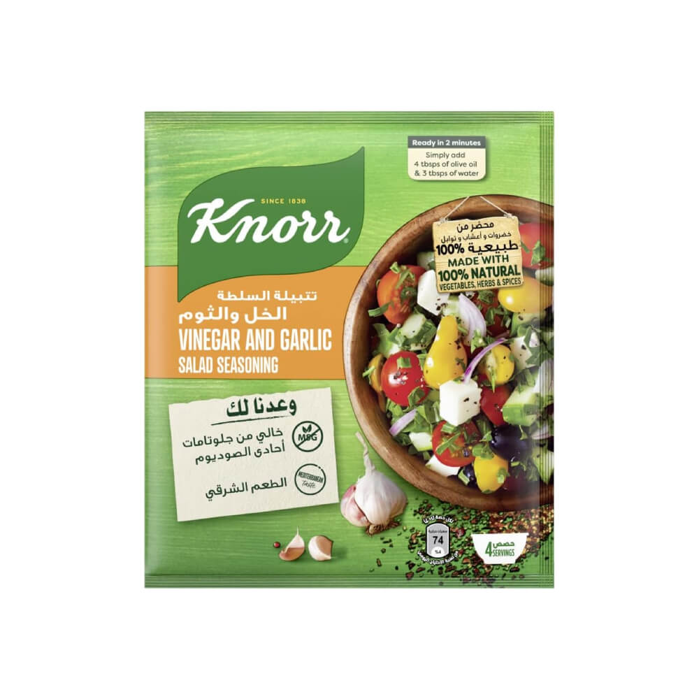 Knorr Vinegar with Garlic Salad Seasoning 4x10gm