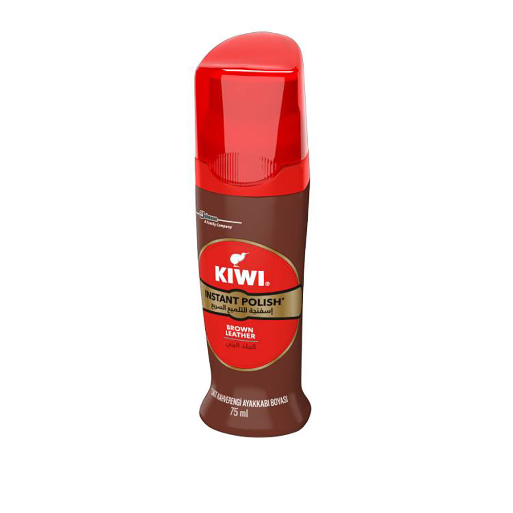 Kiwi Liquid Shoe Polish Brown 75ml