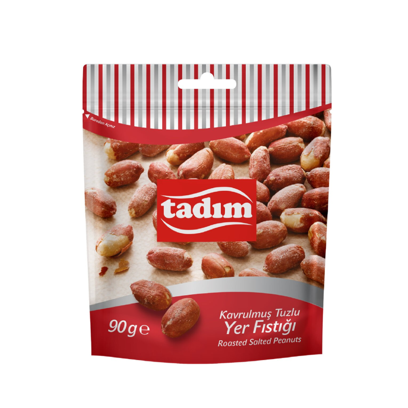 Turkish Tadim Roasted Salted Peanuts (Kavrulmu? Yer Fistik) 90 G