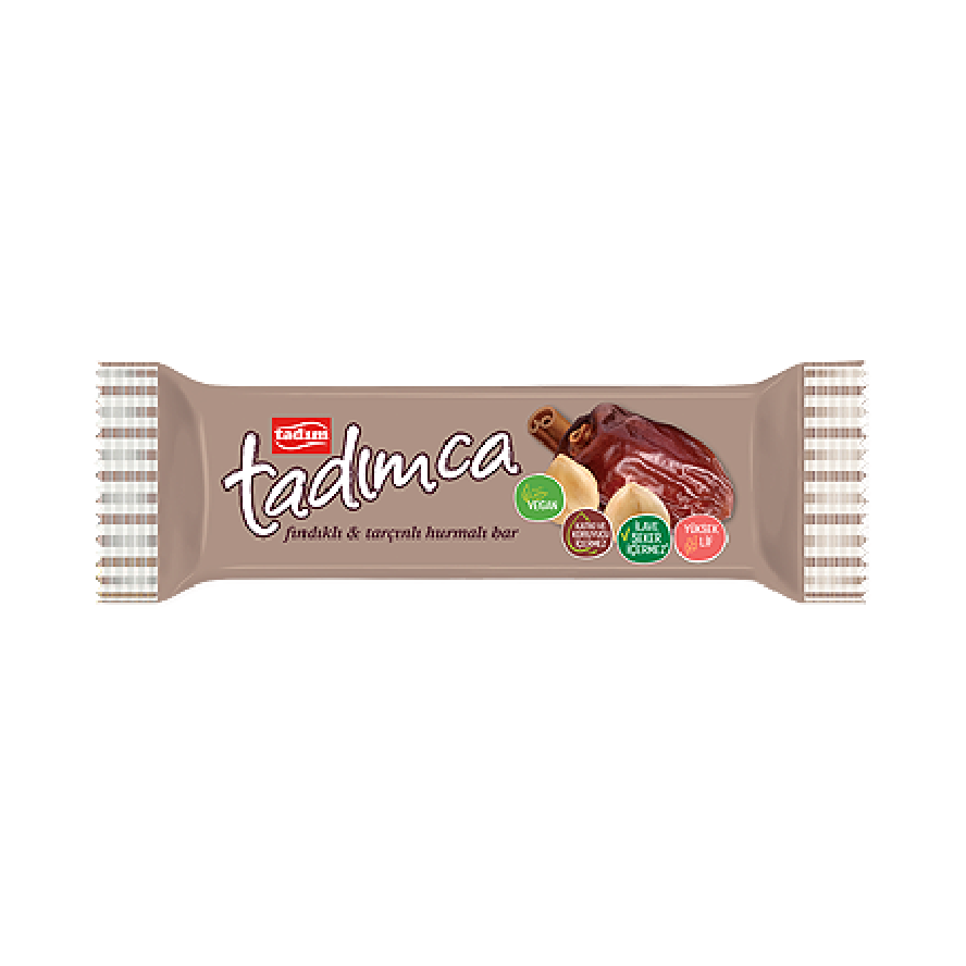 Turkish Tadim Hazelnut and Cinnamon Date Bar (Findikli & Tarcinli Hurmali Bar) 40g