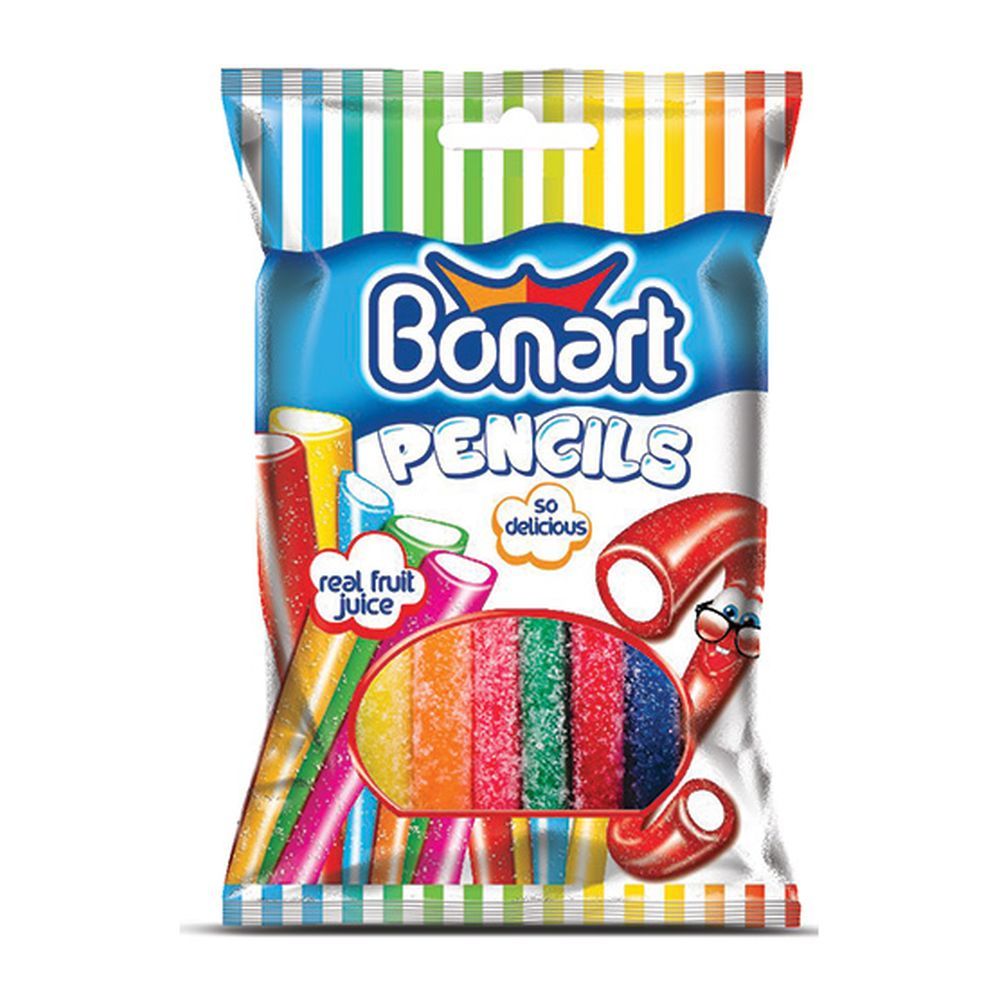 Bonart Pencils Filled Stick Gummy 90G