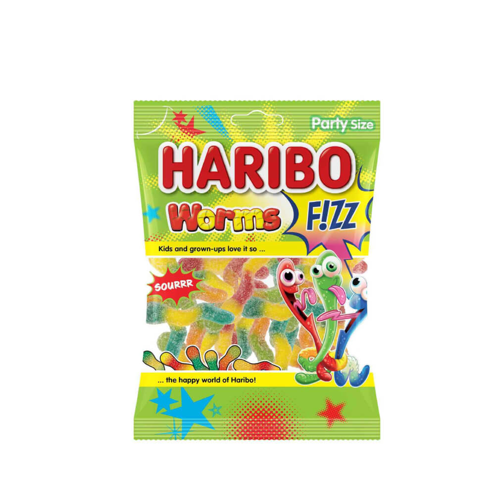 Haribo Fizz Worms 160G