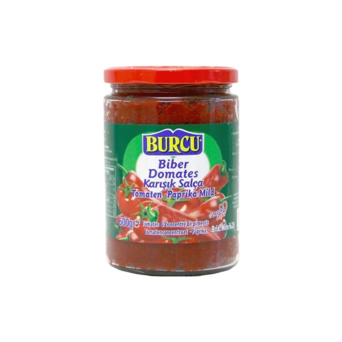 Burcu Pepper and Tomato Paste 600g