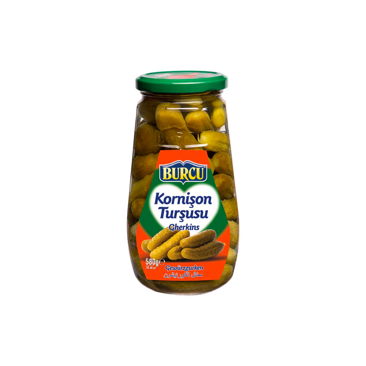 Burcu Gherkin Cucumber Pickled 580g
