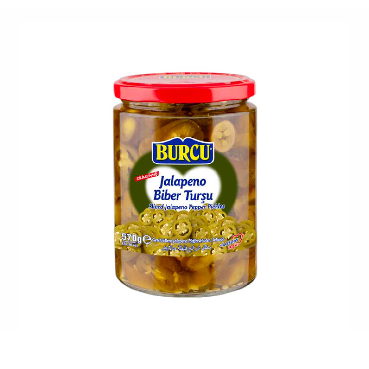 Burcu Sliced Jalapeno Pepper Pickle 570g