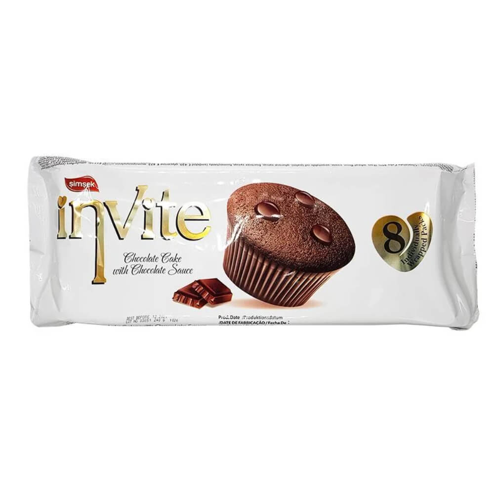 Sismek Invite Chocolate Cake With Chocolate Sauce Pack Of 8