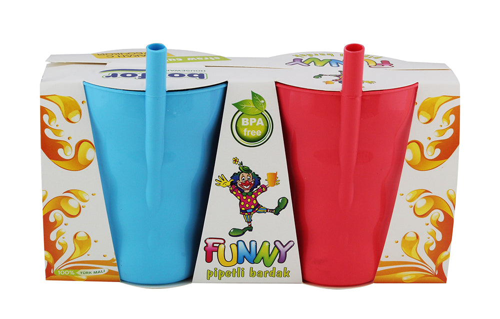 QLUX Funny Cup With Pipette 2 Pcs
