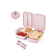 QLUX Neo Lunch Box With Fork & Spoon & IML Sticker