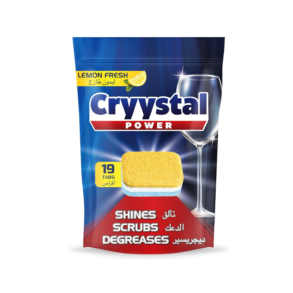 Crystal Power Lemon Fresh Dishwasher Tablet 19s