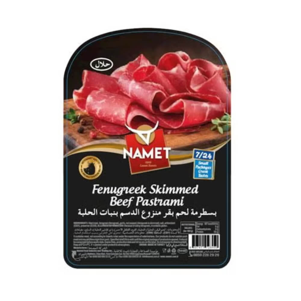 Namet Fenugreek Skimmed Beef Pastrami 100gm