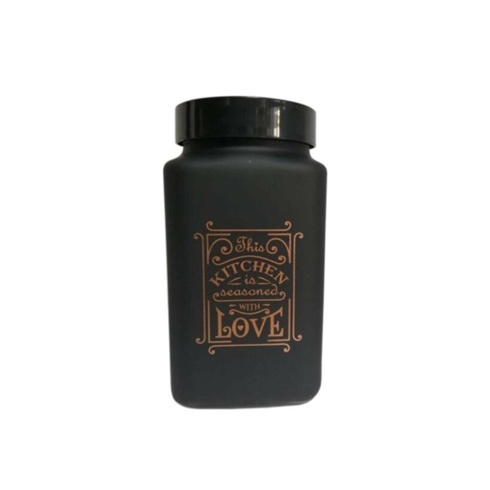 Herevin Square Canister Kitchen Love-Black 2L