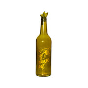 Herevin Coloured Oil Bottle Green Olive Oil 750cc
