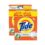 Tide Original Automatic Antibacterial Detergent Powder 2x2.5Kg