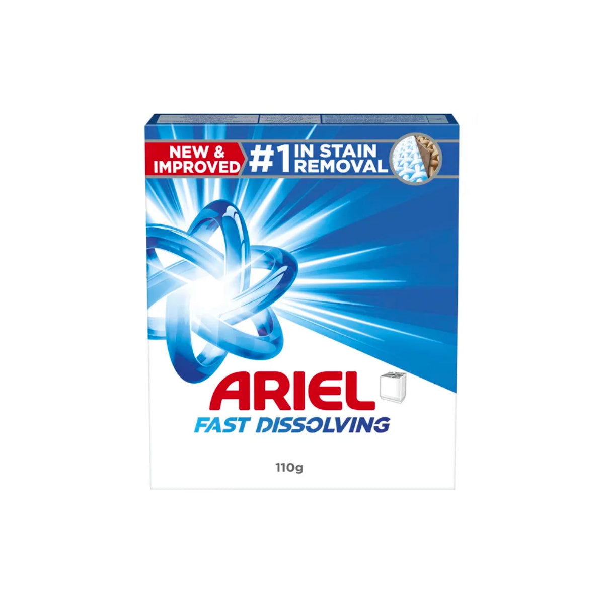 Ariel Fast Dissolving Laundry Detergent Powder 110g