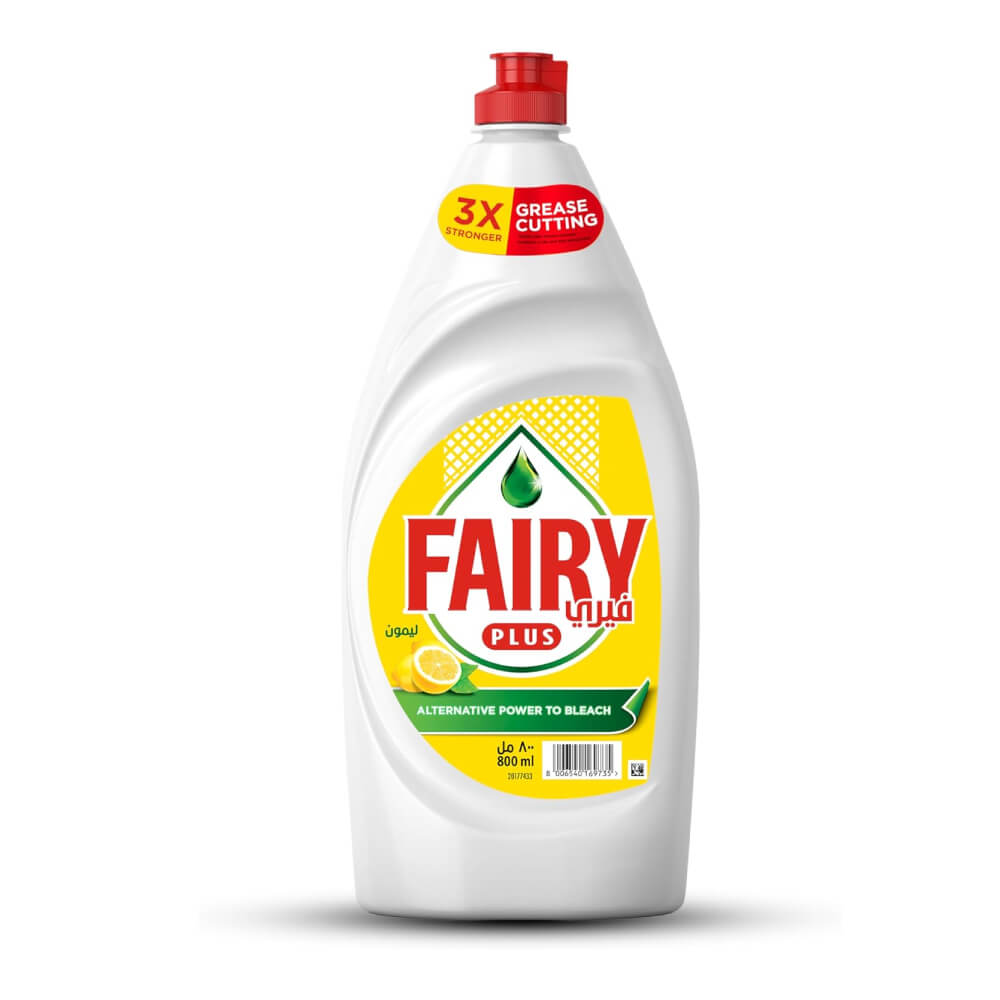 Fairy Plus Dishwashing Liquid Lemon 800ml