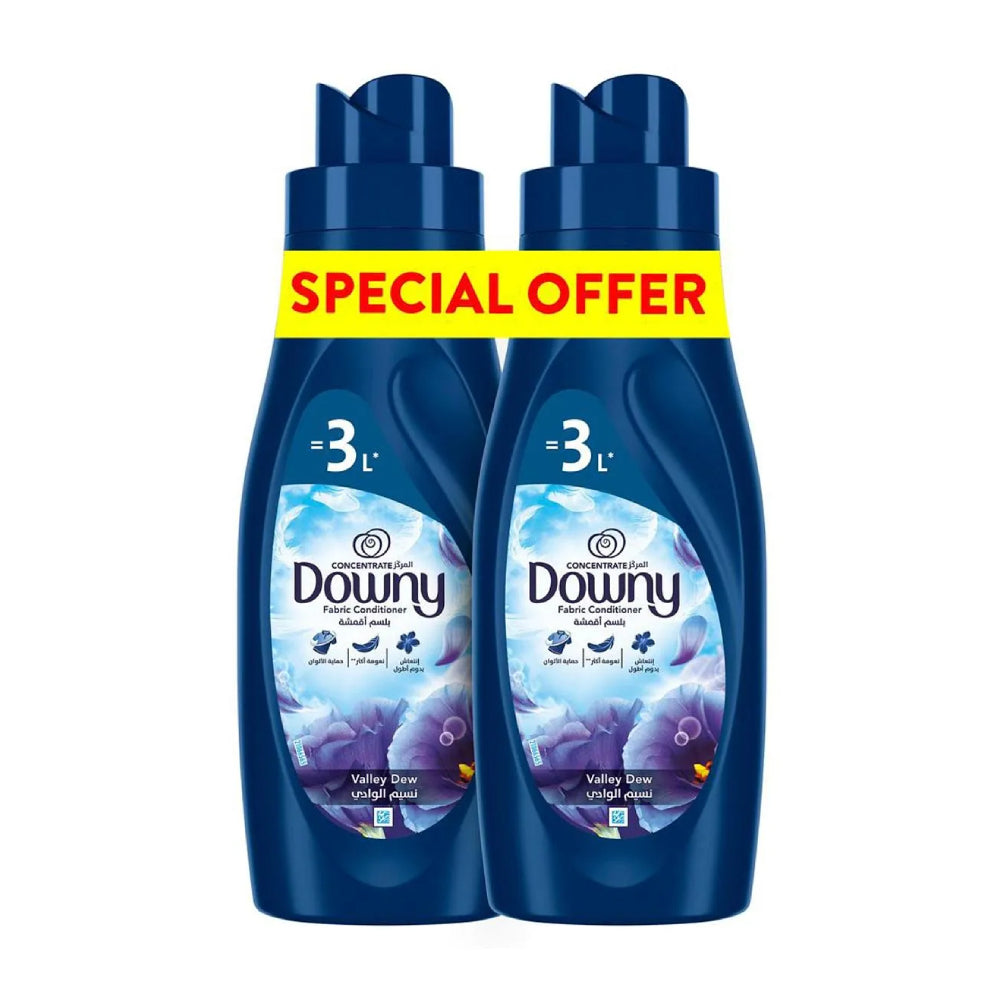 Downy Valley Dew Concentrate Fabric Conditioner 2x1L