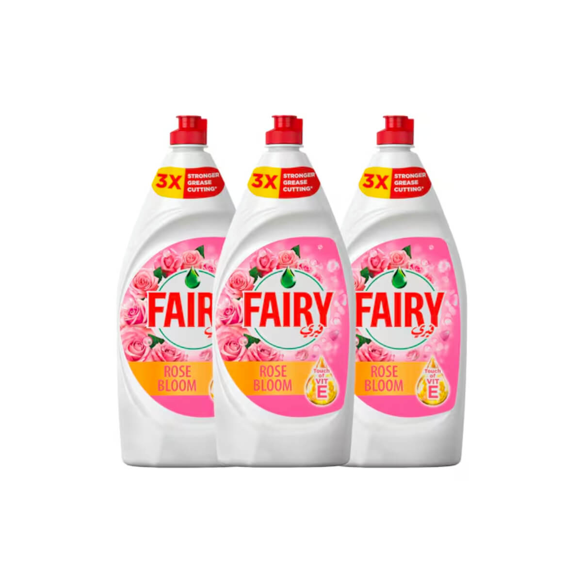 Fairy Rose Bloom Dishwashing Liquid 3x600ml
