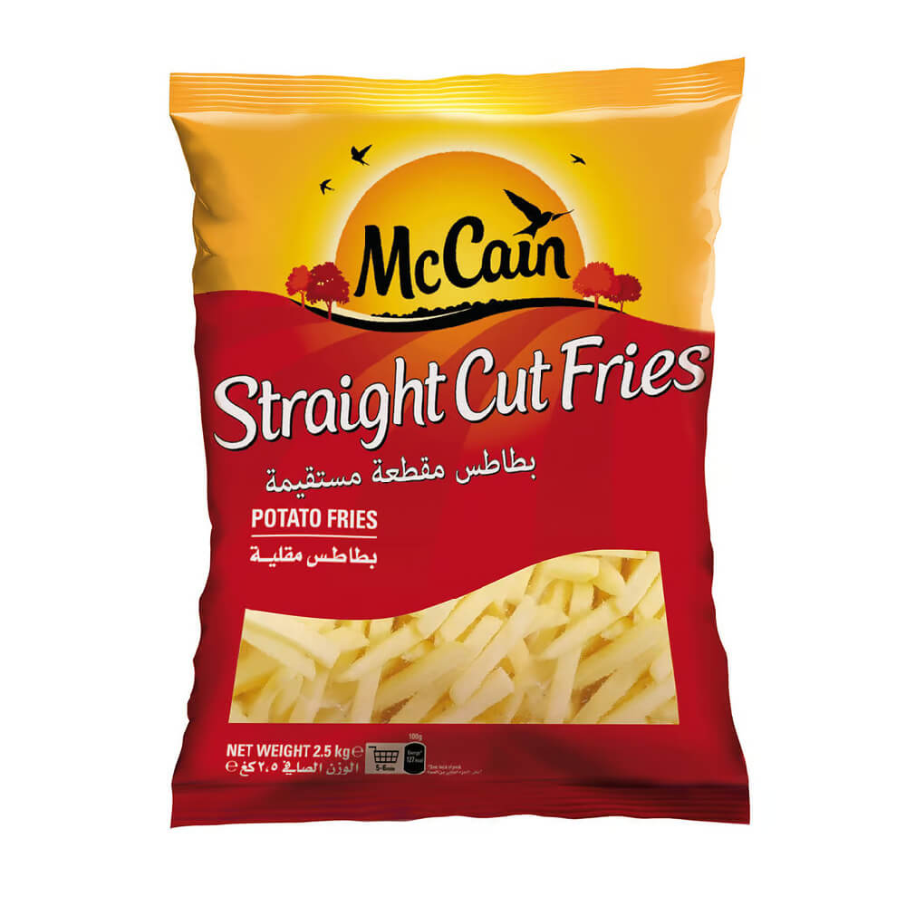 Mccain Straight Cut Potato Fries 2.5Kg