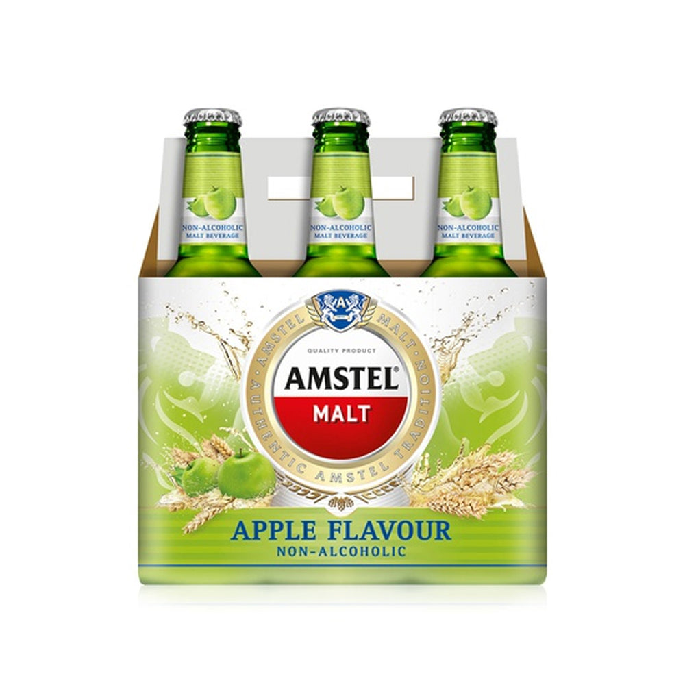 Amstel Non Alcoholic Malt Beverage Apple 330mlx6