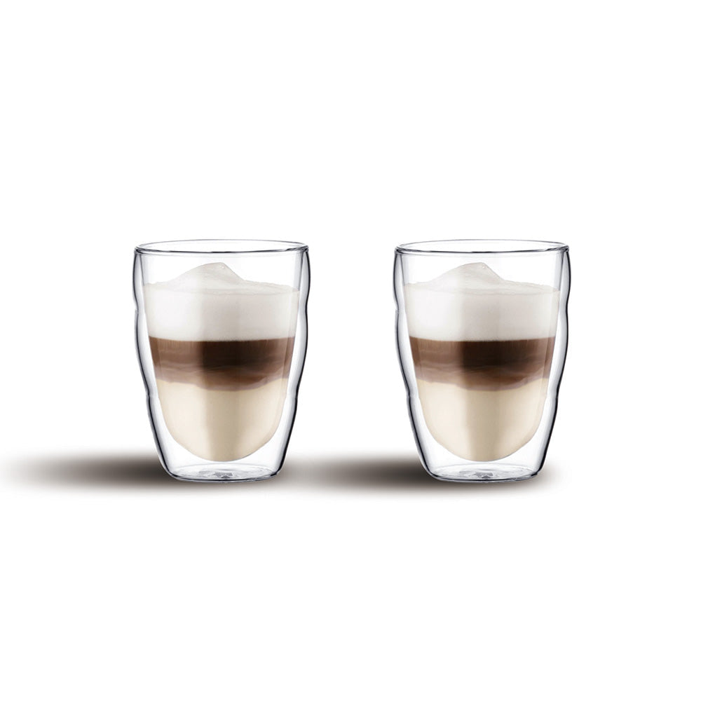 Cuisine Art Double Wall Glass Cup 2Pcs Set 250Ml