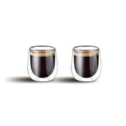 Cuisine Art Double Wall Glass Cup 2Pcs Set 80Ml