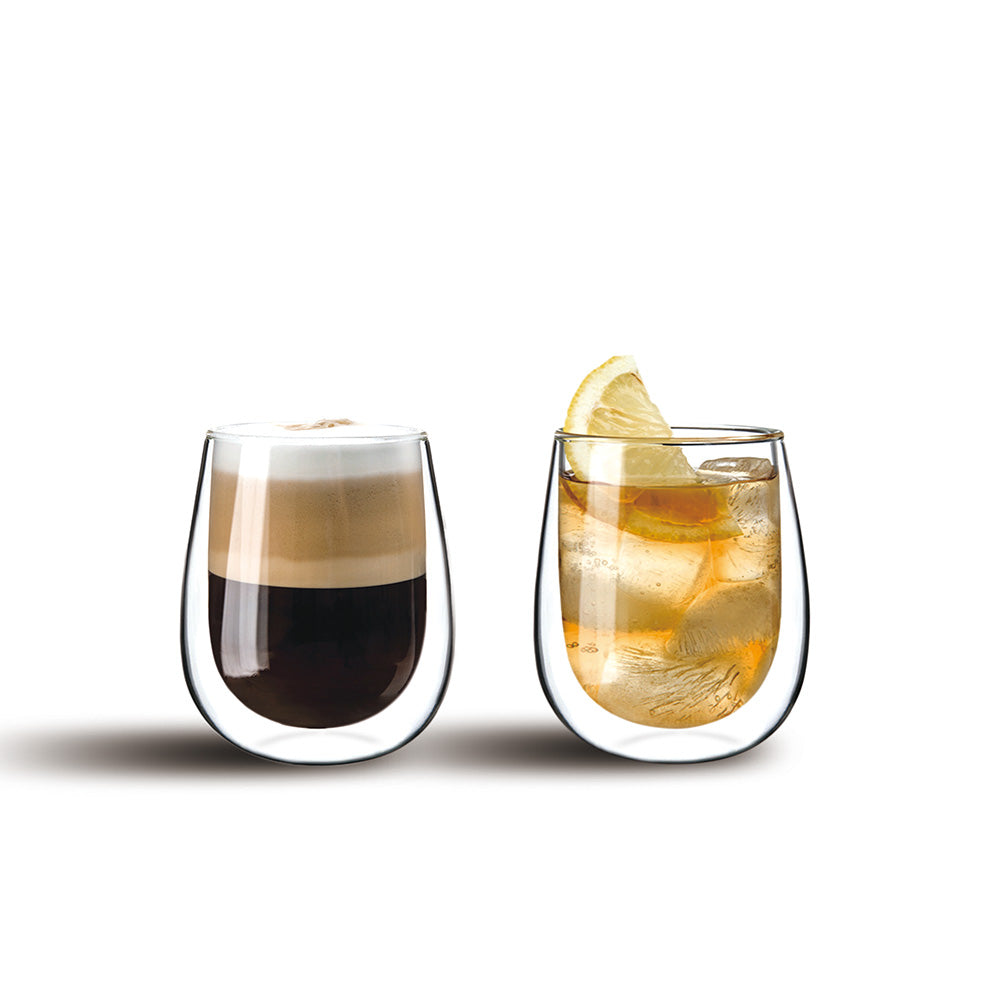Cuisine Art Double Wall Glass Cup 2Pcs Set 450Ml