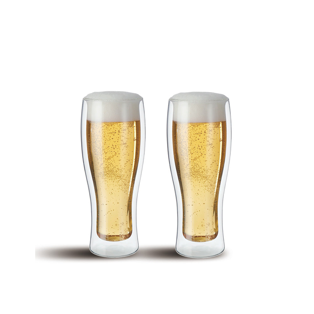 Cuisine Art Double Wall Glass Cup 2Pcs Set 480Ml