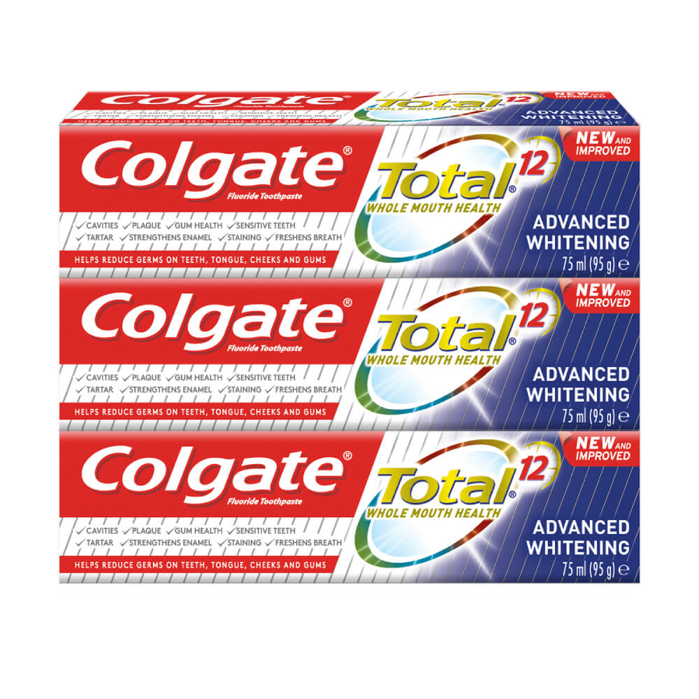 Colgate T/paste Total Advanced White 75mlx3 @ VP