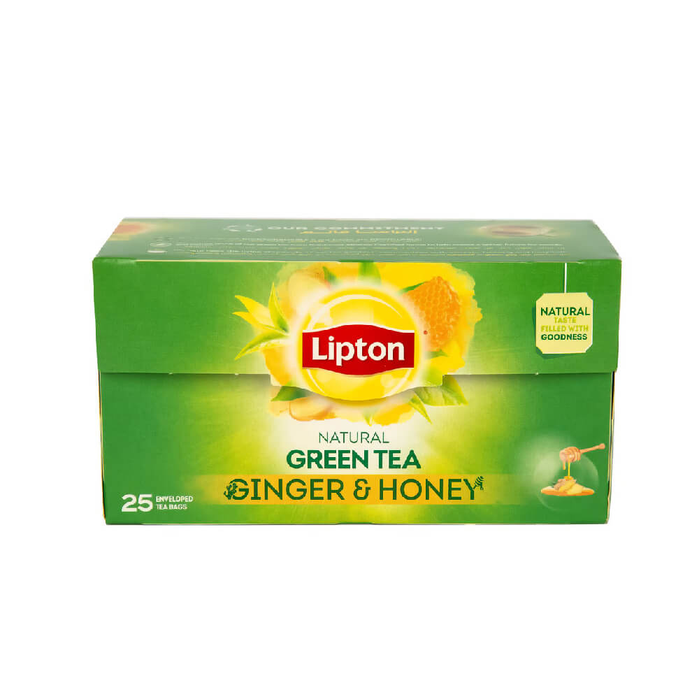 Lipton Ginger & Honey Green Tea Bag 25x1.5gm
