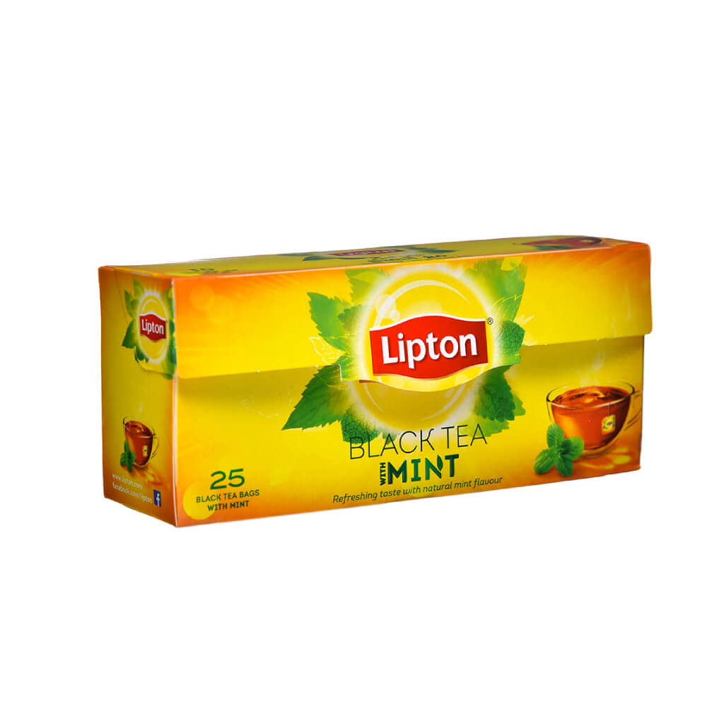 Lipton Yellow Label Black Tea Mint Bag 25s