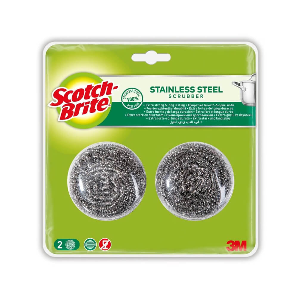 Scotch Brite Stainless Steel Scrubber 2 Pieces