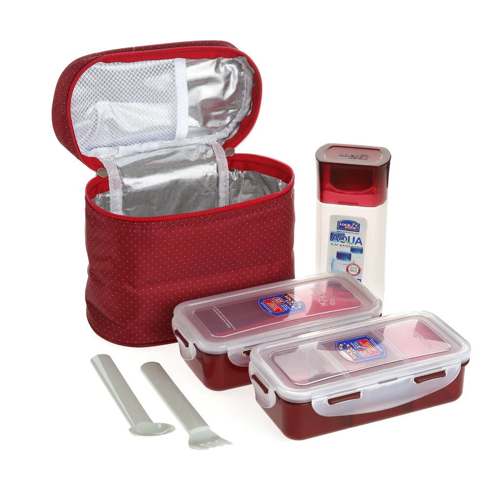 LocknLock Lunch Bag Red 3 Pieces