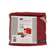 LocknLock Lunch Bag Red 3 Pieces