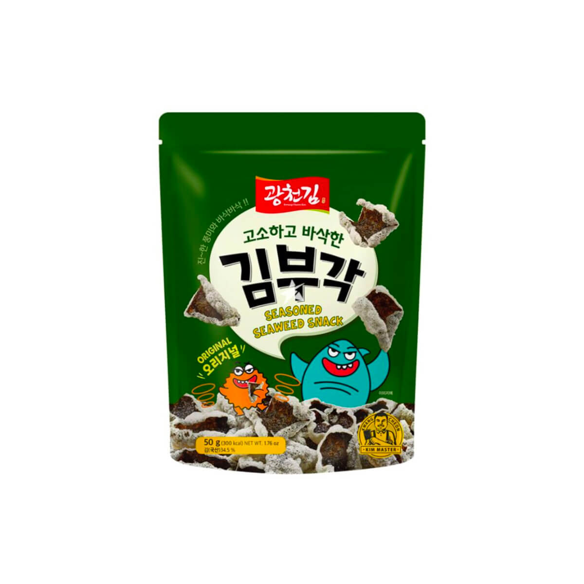 Kwang Cheon Kim Original Seasoned Seaweed Snack 50g