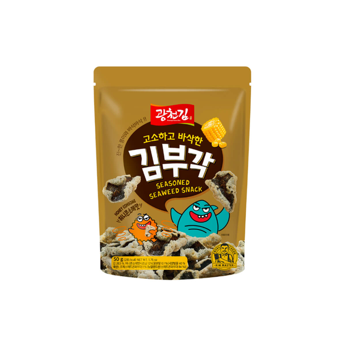 Kwang Cheon Kim Honey Consomme Seasoned Seaweed Snack 50g