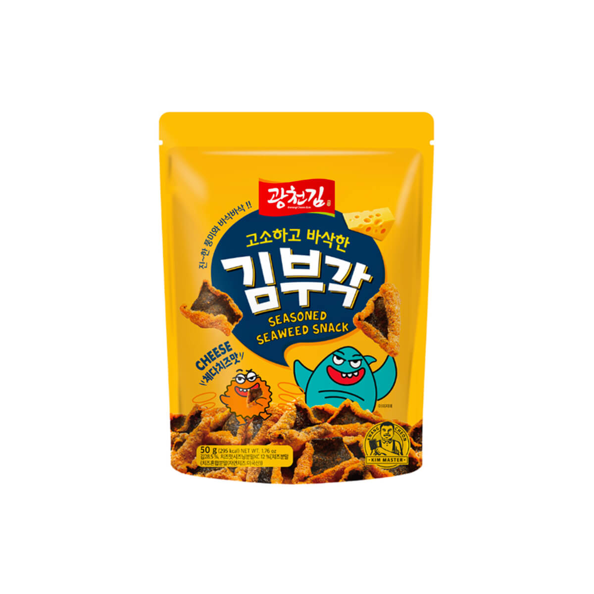 Kwang Cheon Kim Cheddar Cheese Seasoned Seaweed Snack 50g