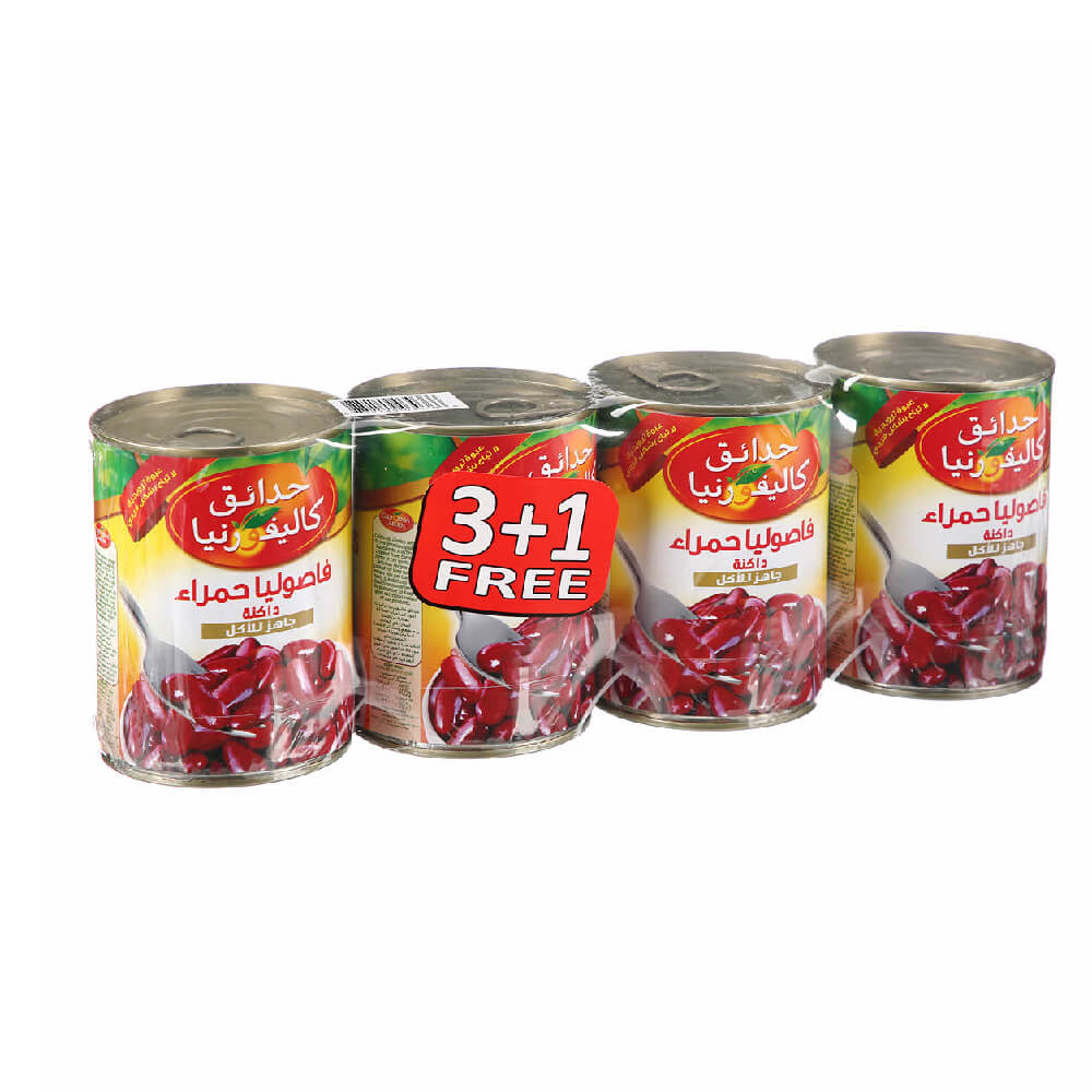 California Garden Red Kidney Beans 400gm x 3+1Free