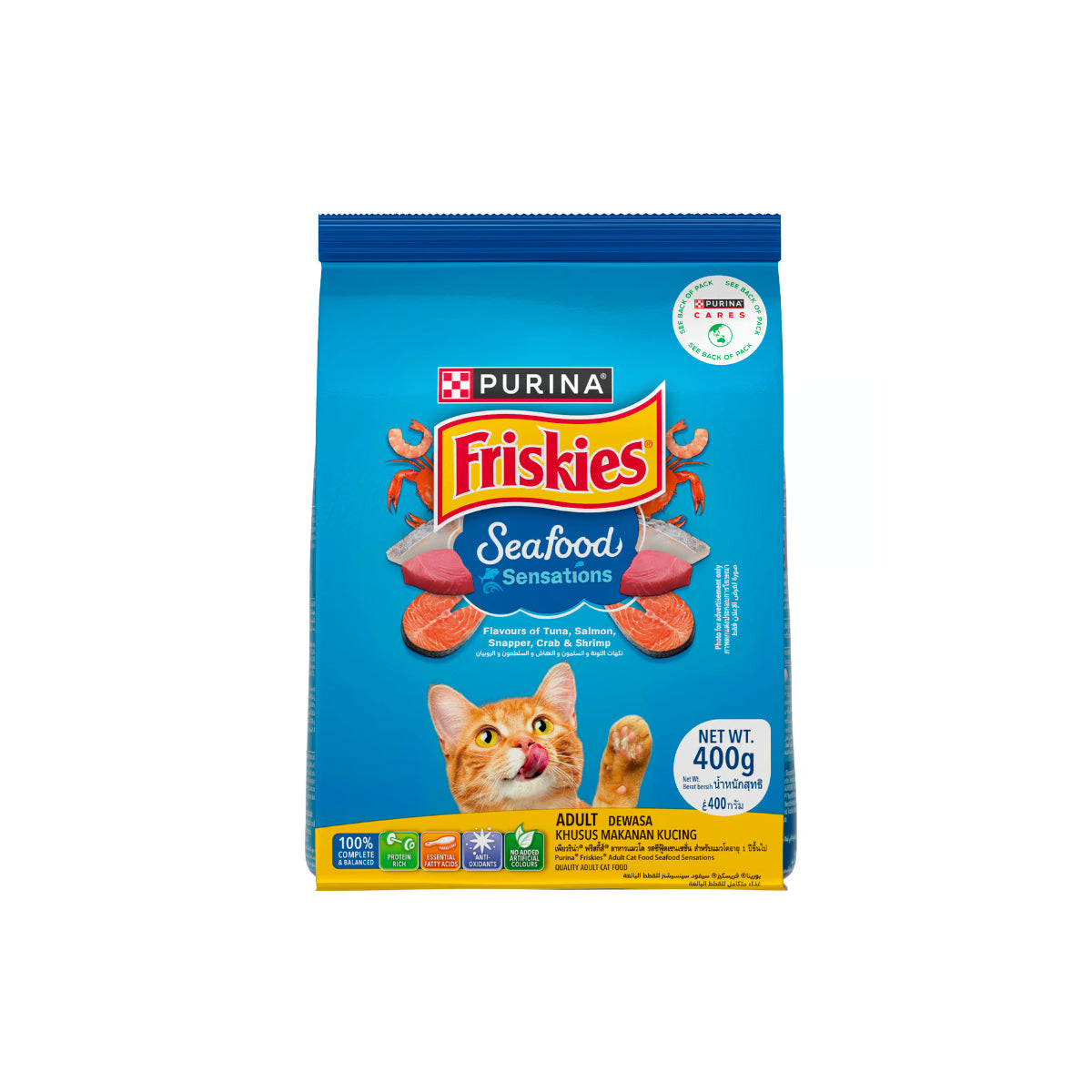Purina Friskies Seafood Sensations Cat Food 400g