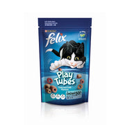 Felix Play Tubes Tuna & Crab Flavours Dry Cat Treats 50gm