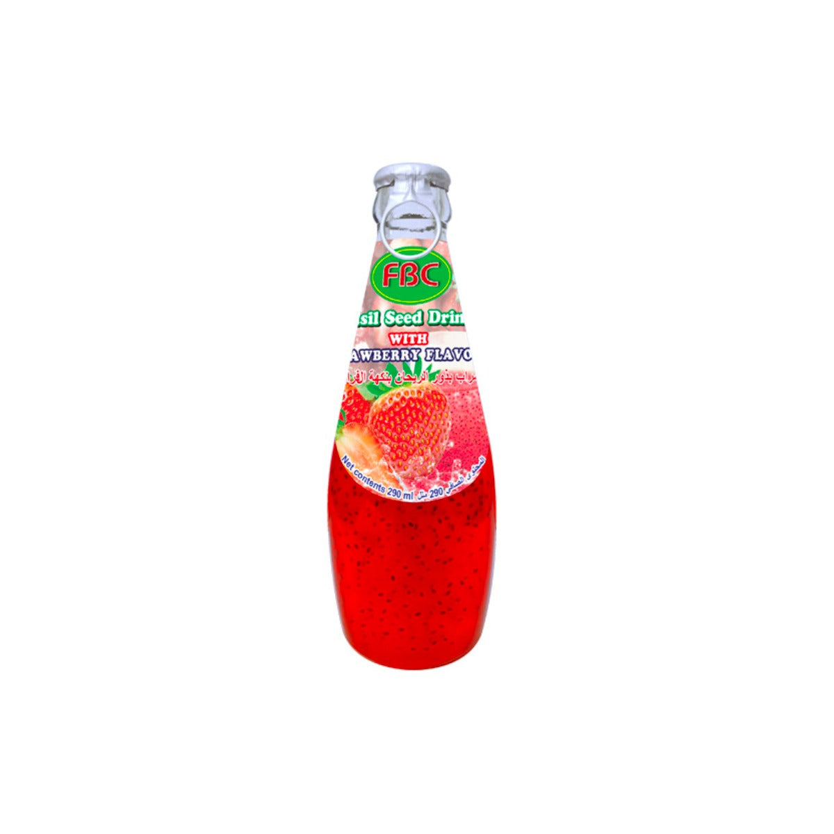 FBC Basil Seed Drink With Strawberry Flavored 290ml