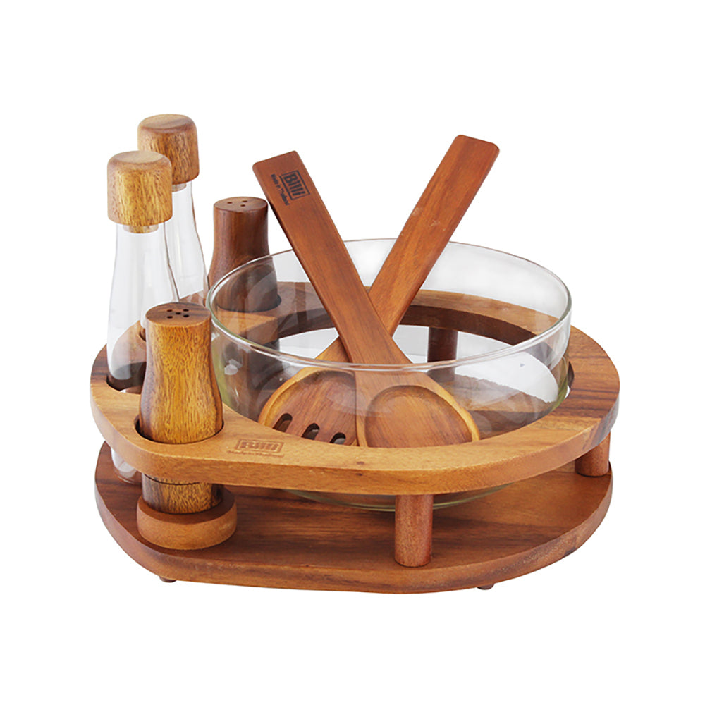 Billi Salad Bowl With Cruet Set