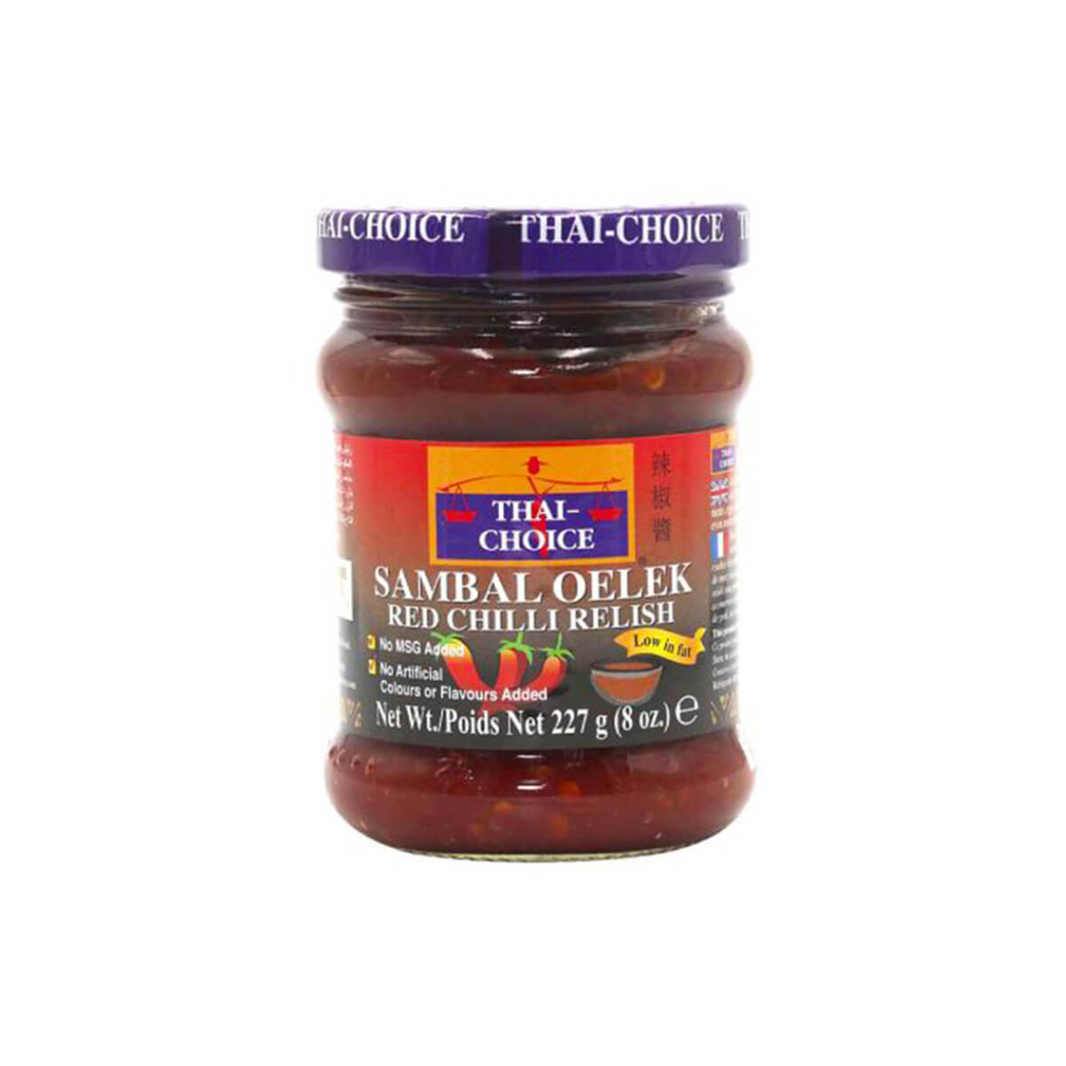 Thai Choice Sambal Oelek Red Chilli Relish 227g