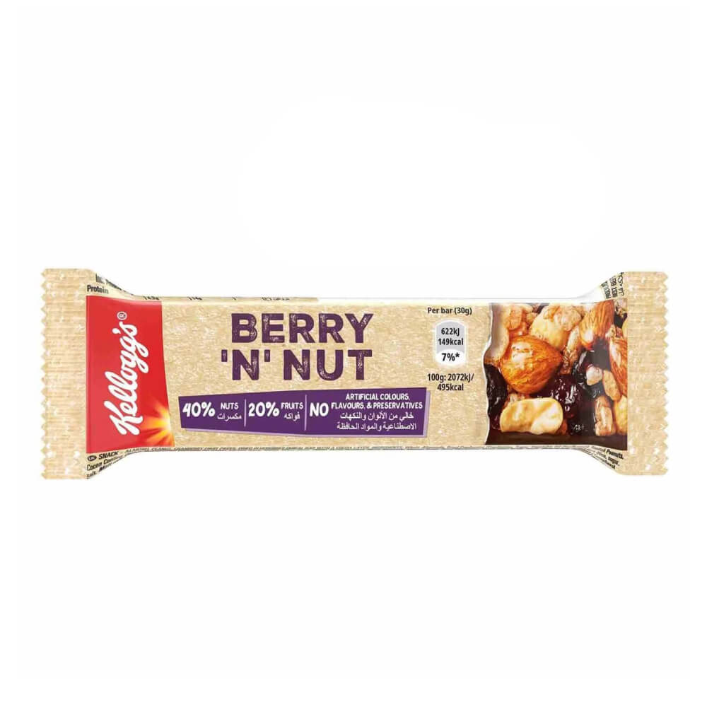 Kellogg's Berry N Nut Cereal Bar 30gm